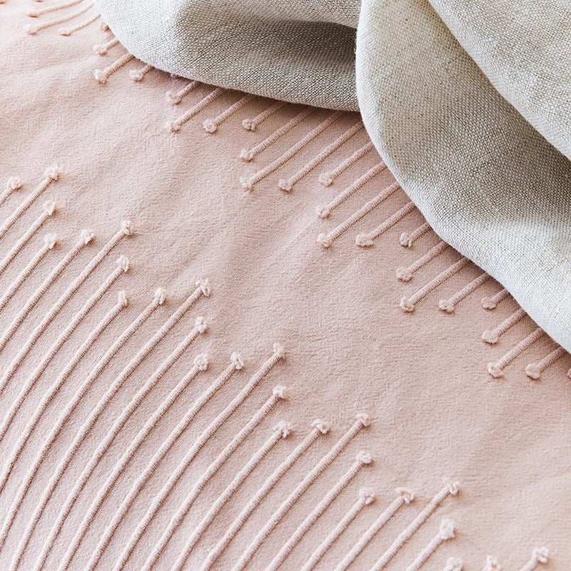 Juniper Jacquard Pink Quilt Cover Set + Separates