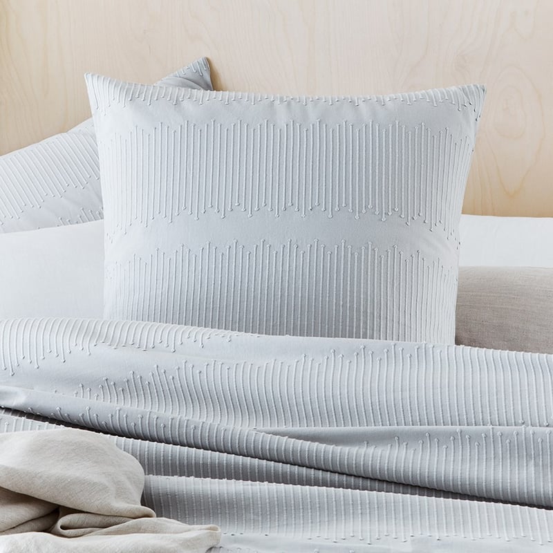 Juniper Jacquard Silver Quilt Cover Set + Separates