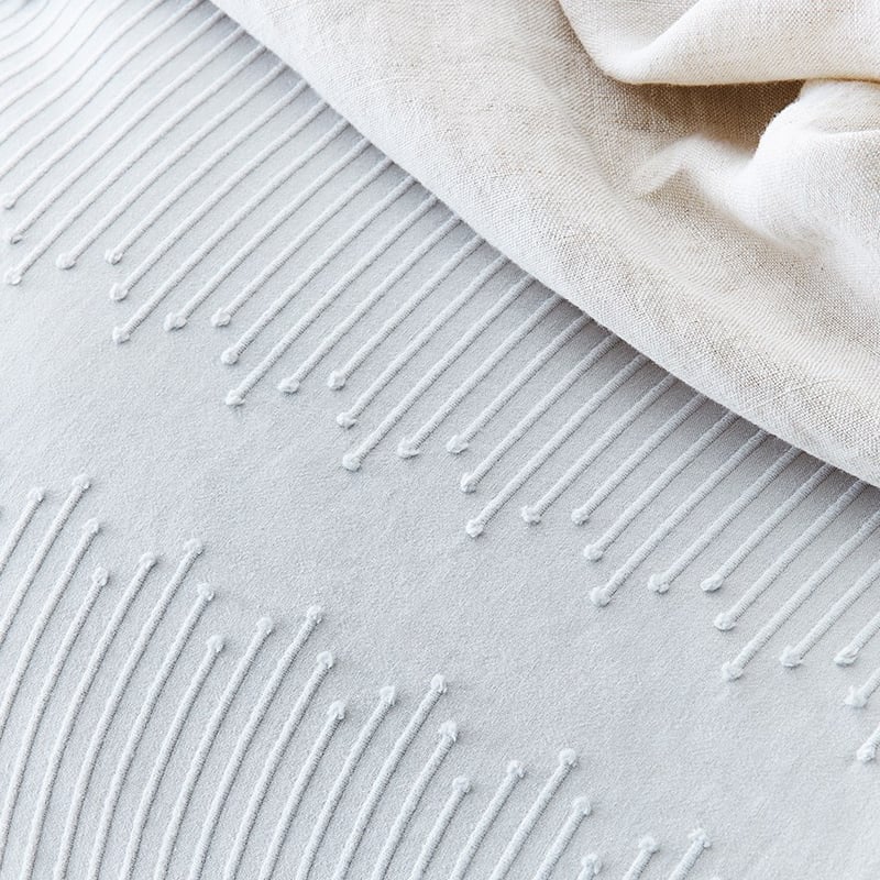 Juniper Jacquard Silver Quilt Cover Set + Separates