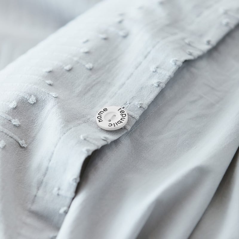 Juniper Jacquard Silver Quilt Cover Set + Separates