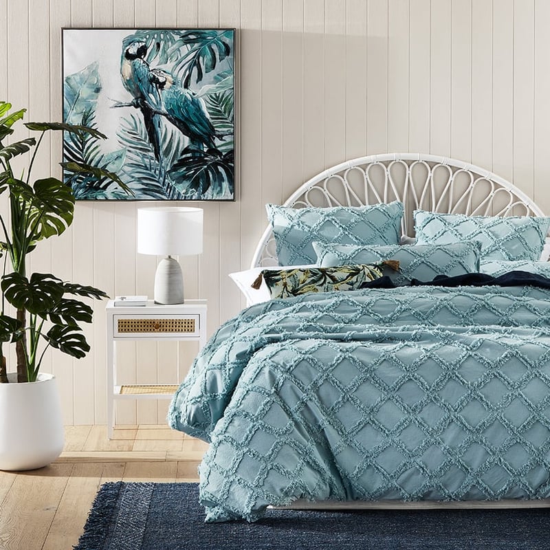 Flynn Blue Fog Quilt Cover Separates