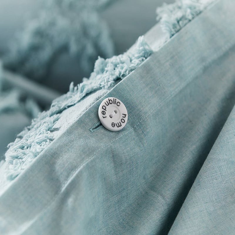 Flynn Blue Fog Quilt Cover Separates