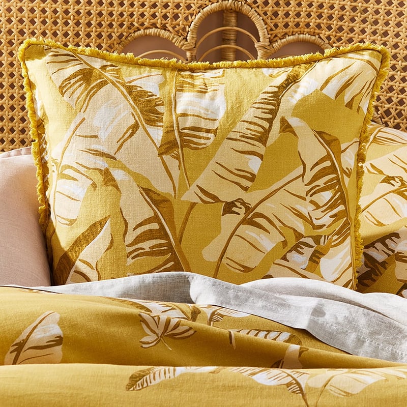Banana Leaf Mustard Quilt Cover Set + Separates