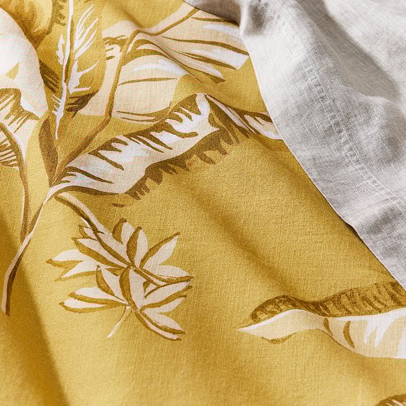 Banana Leaf Mustard Quilt Cover Set + Separates