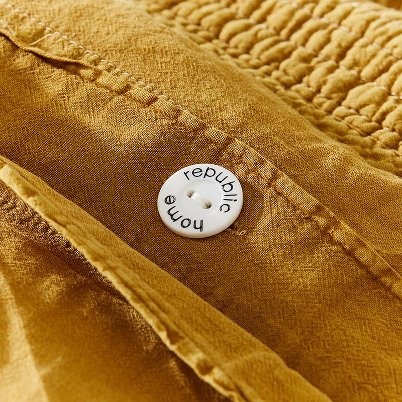 Carter Mustard Quilted Quilt Cover Separates