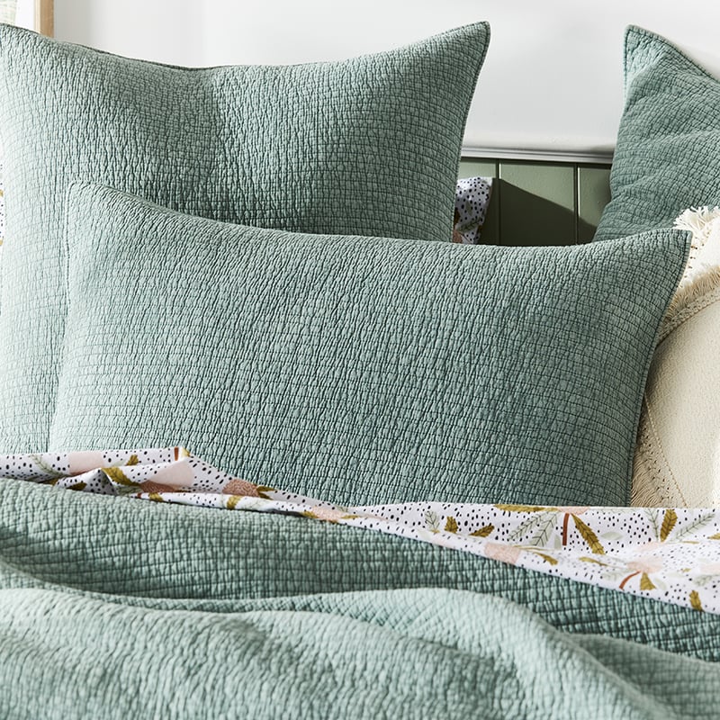 Carter Pale Sage Quilted Quilt Cover Separates