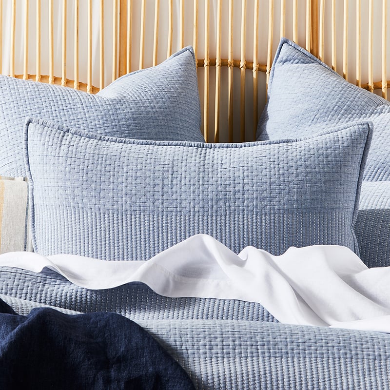Cameo Blue Quilted Quilt Cover Separates
