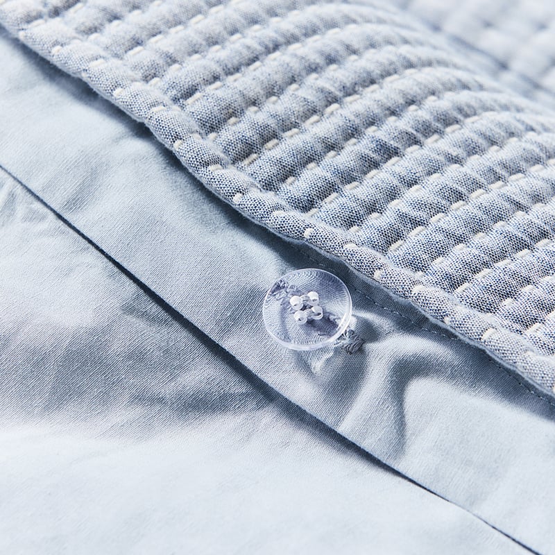 Cameo Blue Quilted Quilt Cover Separates