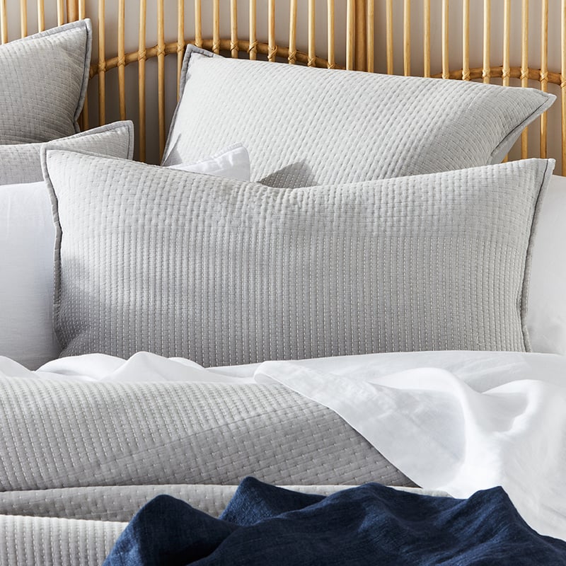 Cameo Grey Quilted Quilt Cover Separates