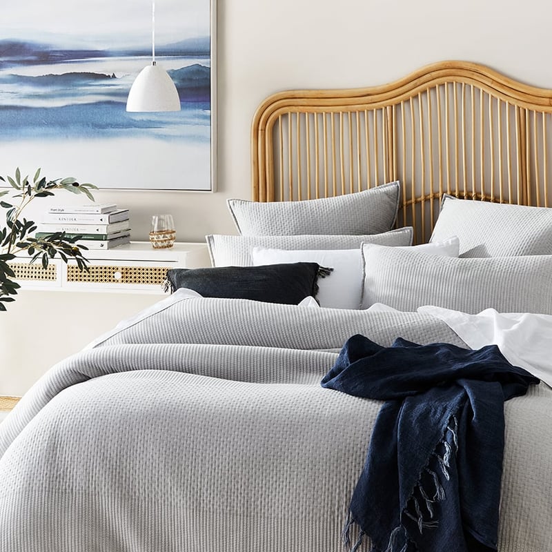 Cameo Grey Quilted Quilt Cover Separates