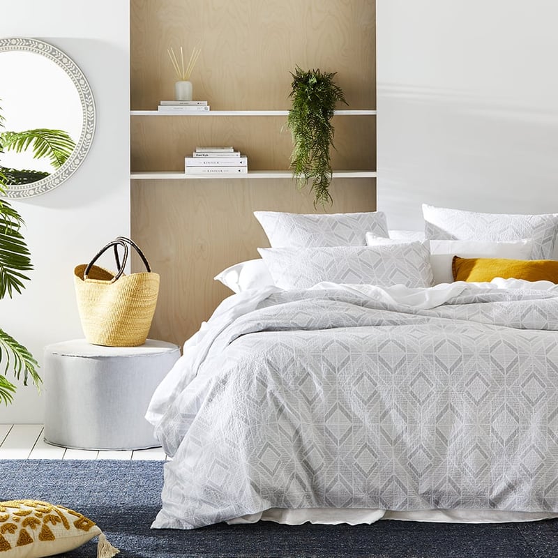 Luna Grey Quilt Cover Set + Separates