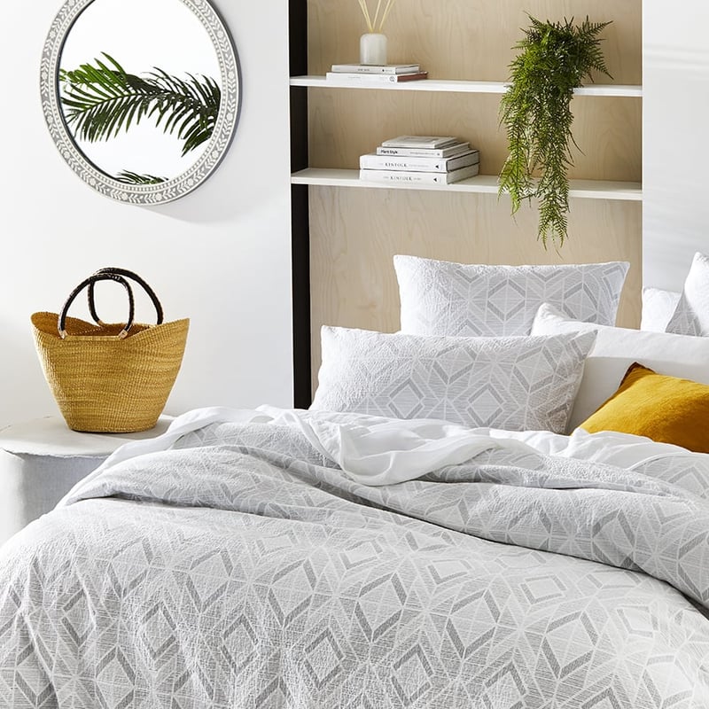 Luna Grey Quilt Cover Set + Separates