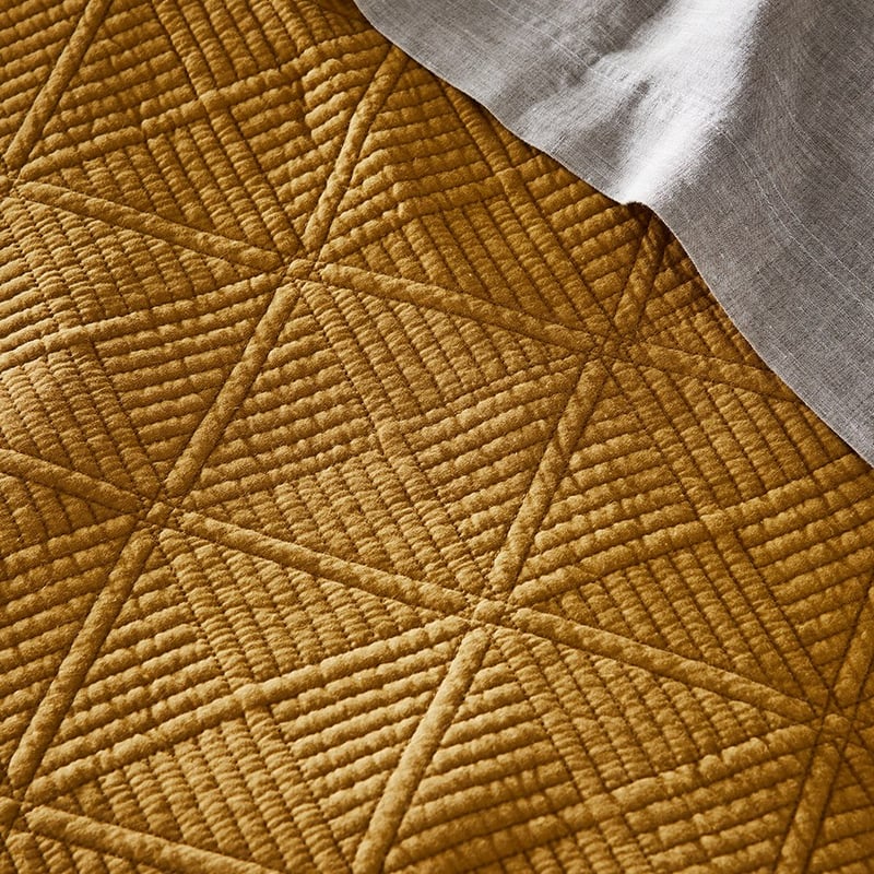 Prism Dijon Quilted Quilt Cover Separates