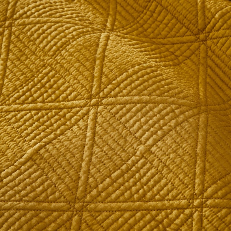 Prism Mustard Quilted Quilt Cover Separates