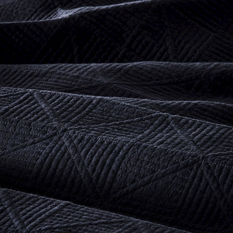 Prism Charcoal Quilted Coverlet Separates