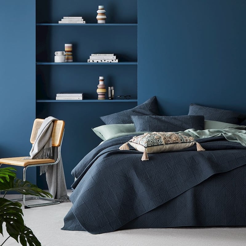 Prism Dark Slate Quilted Coverlet Separates