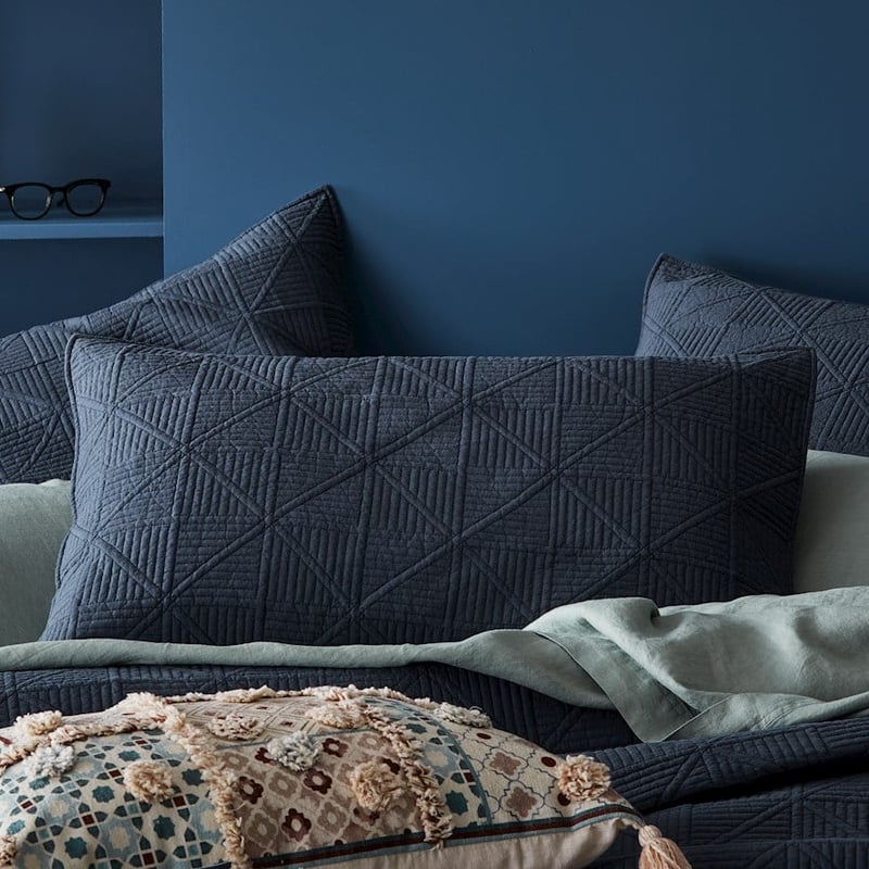 Prism Dark Slate Quilted Coverlet Separates