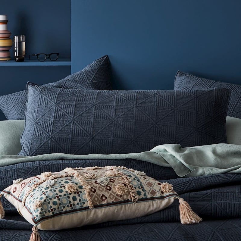 Prism Dark Slate Quilted Coverlet Separates