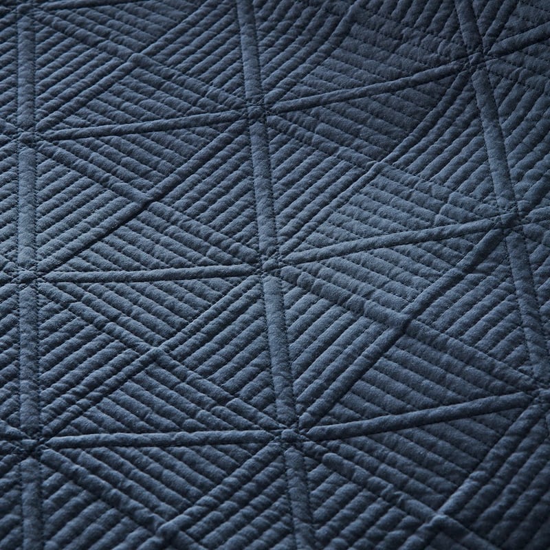 Prism Dark Slate Quilted Coverlet Separates