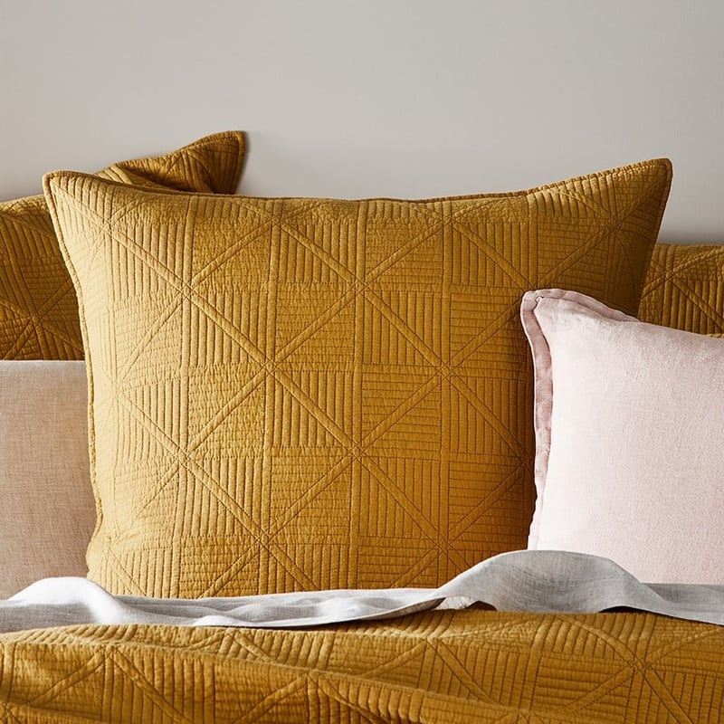 Prism Dijon Quilted Coverlet Separates