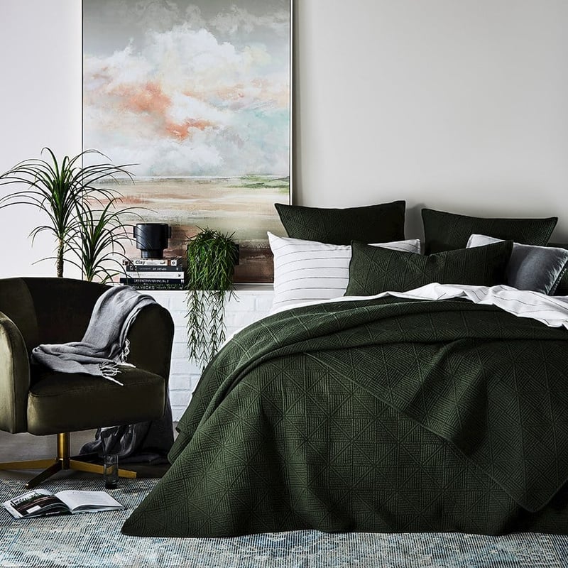 Prism Khaki Quilted Coverlet Separates