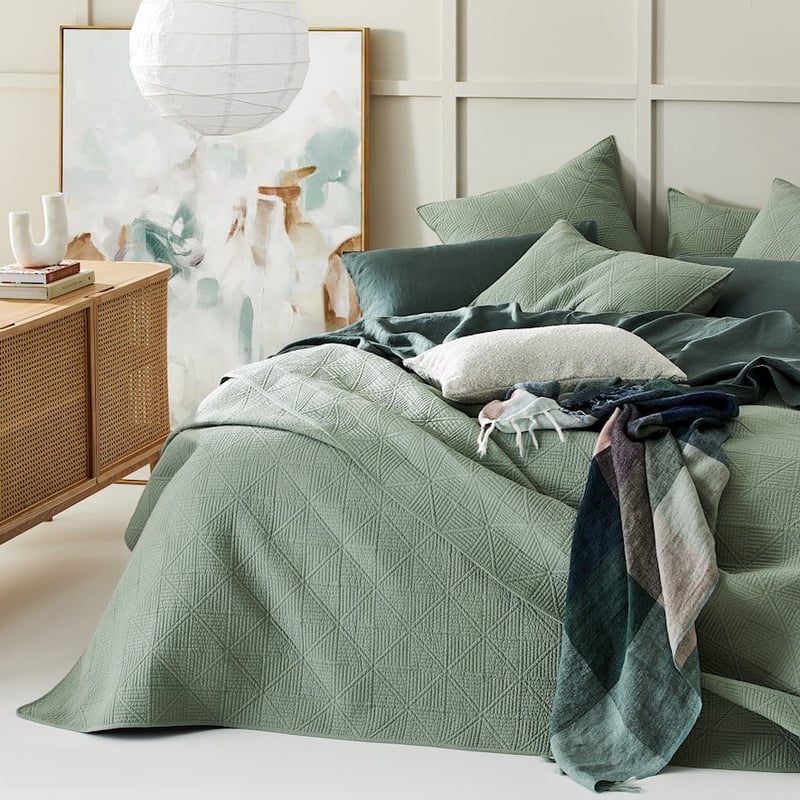 Prism Lily Pad Quilted Coverlet Separates