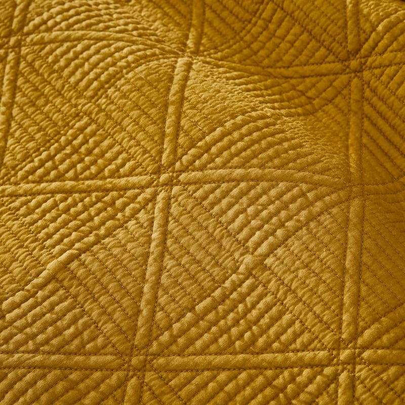 Prism Mustard Quilted Coverlet Separates