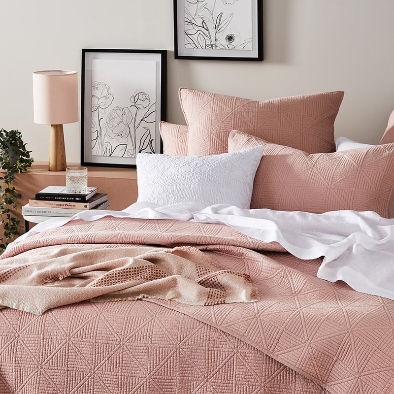 Prism Nude Quilted Coverlet Separates