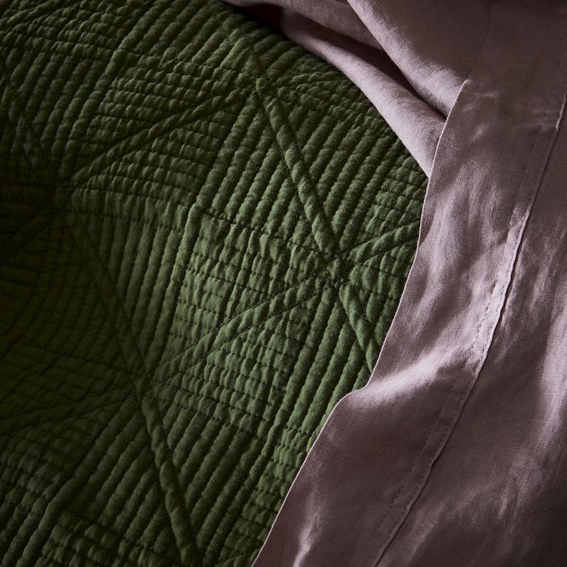 Prism Olive Quilted Coverlet Separates