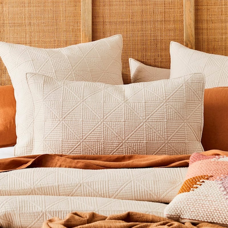 Prism Sand Quilted Coverlet Separates