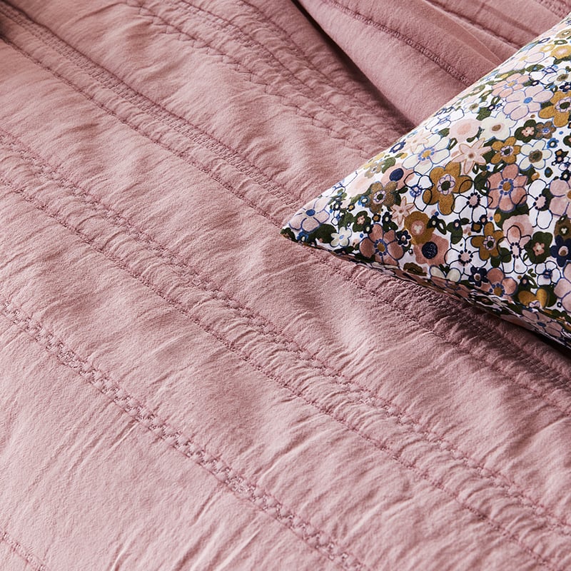 Zara Nude Pink Quilted Quilt Cover Separates