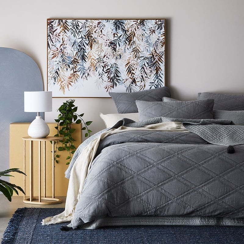 Xavier Grey Quilted Quilt Cover Separates