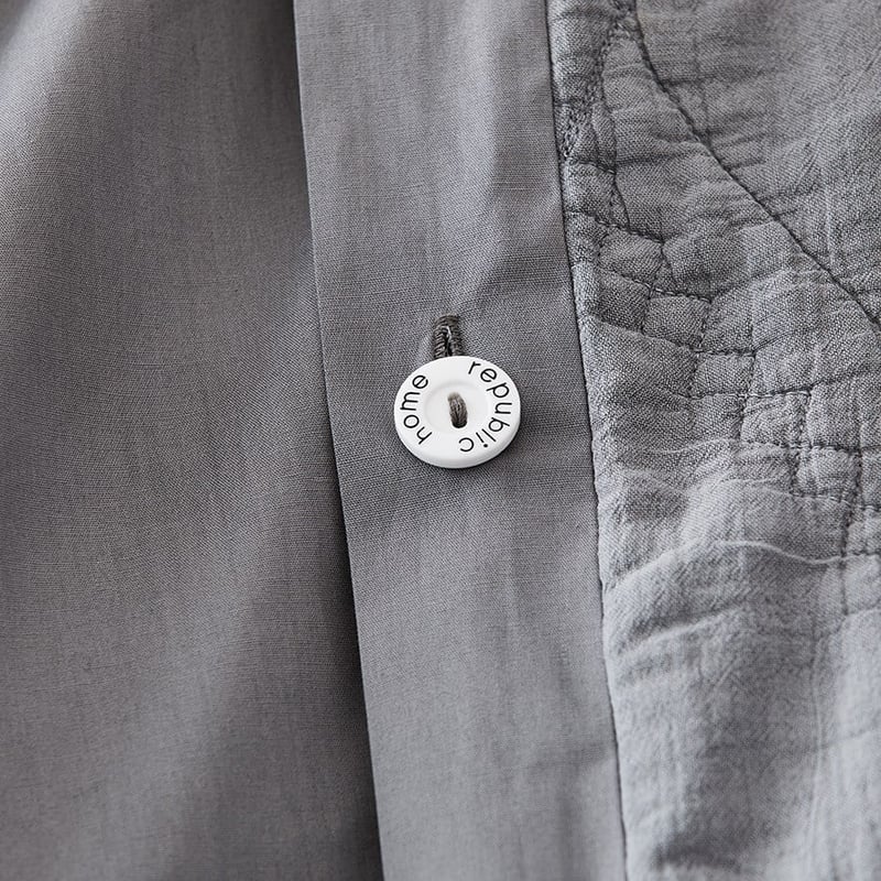 Xavier Grey Quilted Quilt Cover Separates