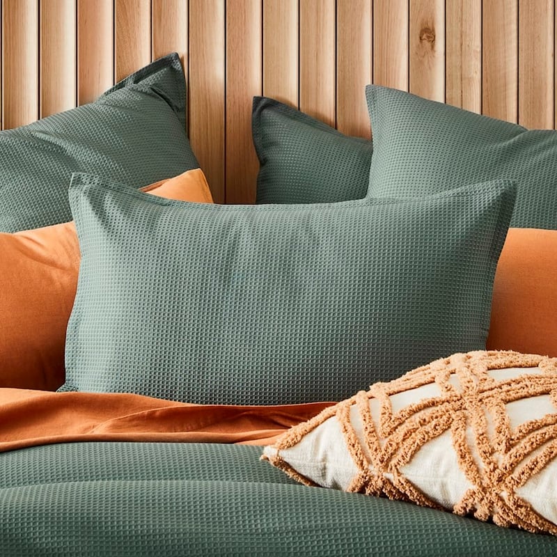 Berlin Waffle Cypress Quilt Cover Set + Separates