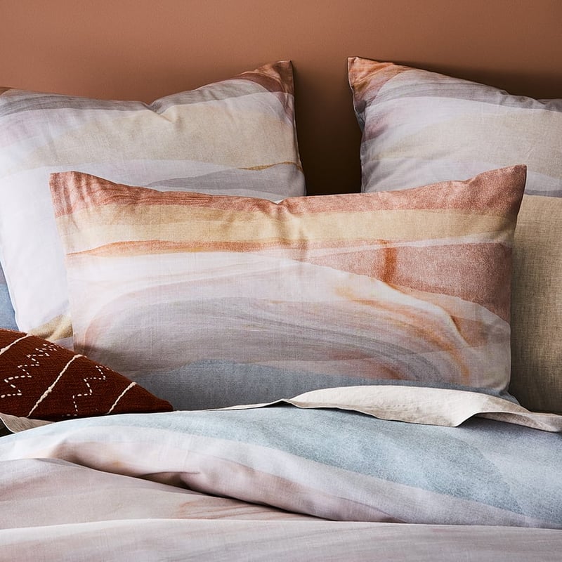 Sahara Marble Blush Quilt Cover Set + Separates