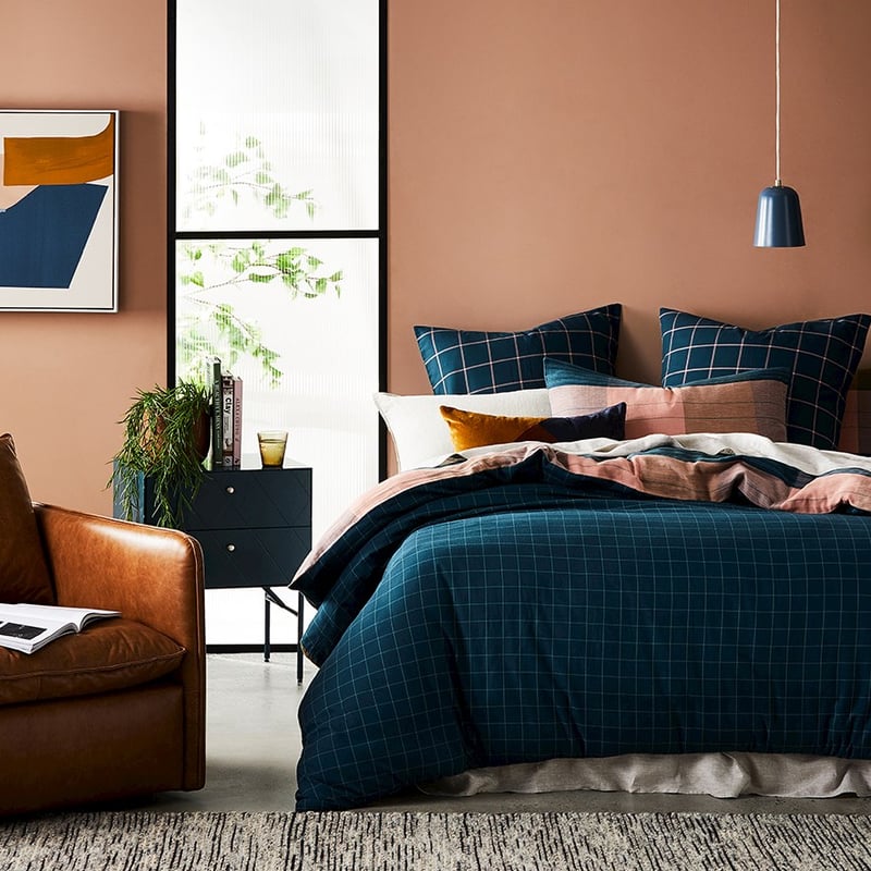 Oban Check Kaleidoscope Quilt Cover Set Separates