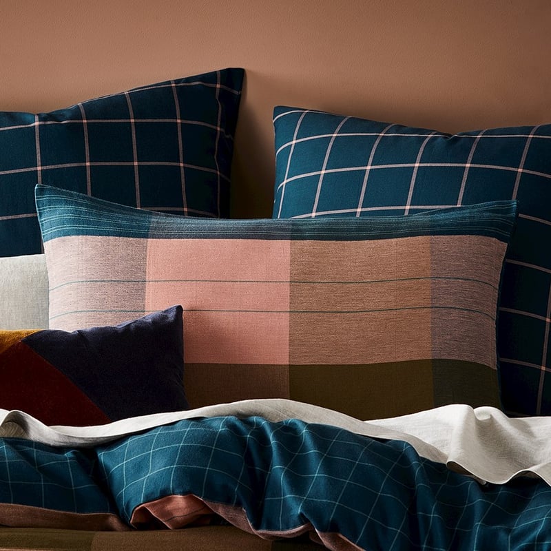 Oban Check Kaleidoscope Quilt Cover Set Separates