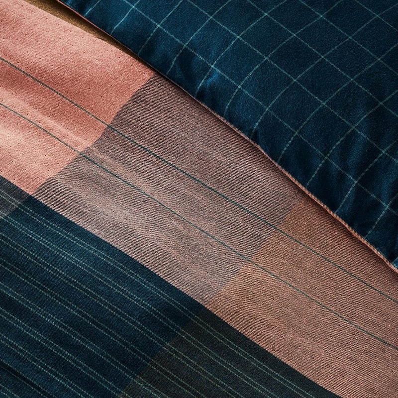 Oban Check Kaleidoscope Quilt Cover Set Separates