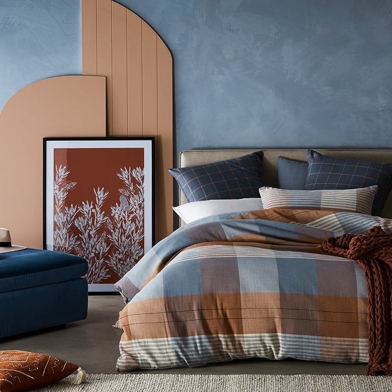 Oban Check Multi Quilt Cover Set + Separates