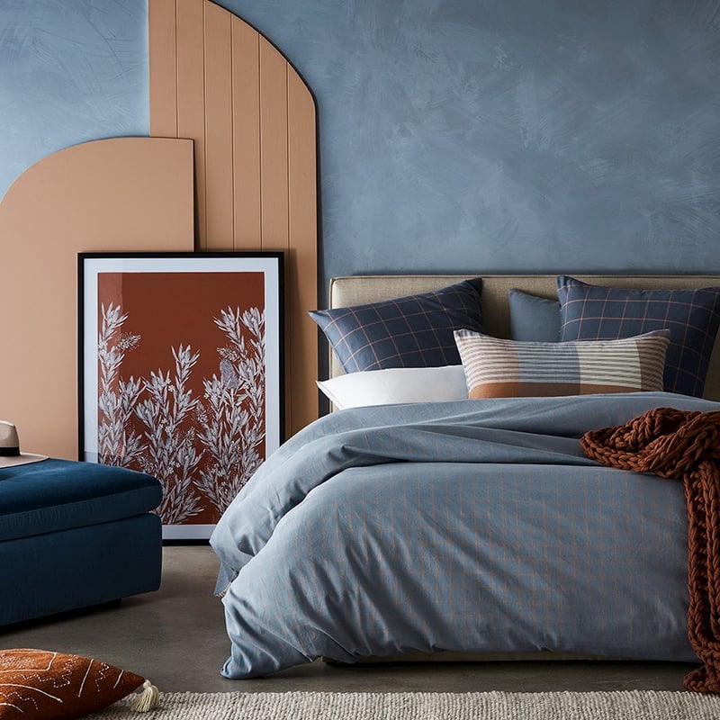 Oban Check Multi Quilt Cover Set + Separates