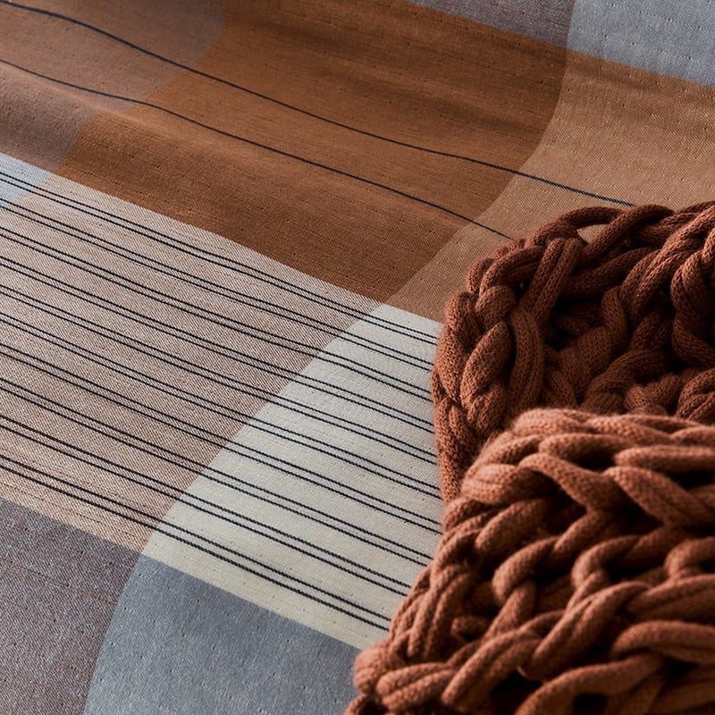 Oban Check Multi Quilt Cover Set + Separates