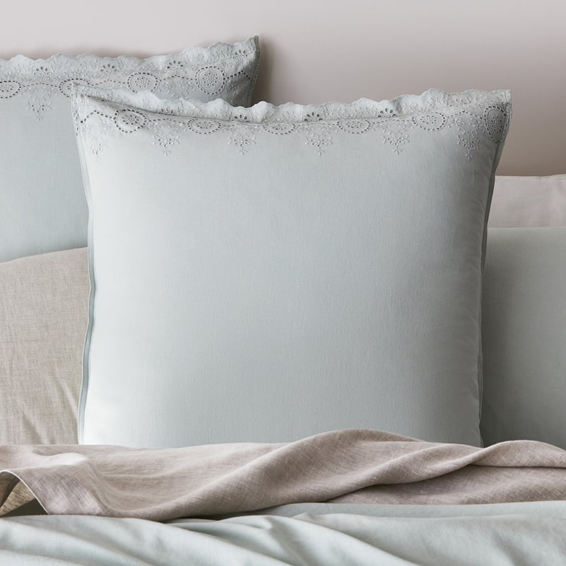 Broderie Vintage Green Quilt Cover Set + Separates