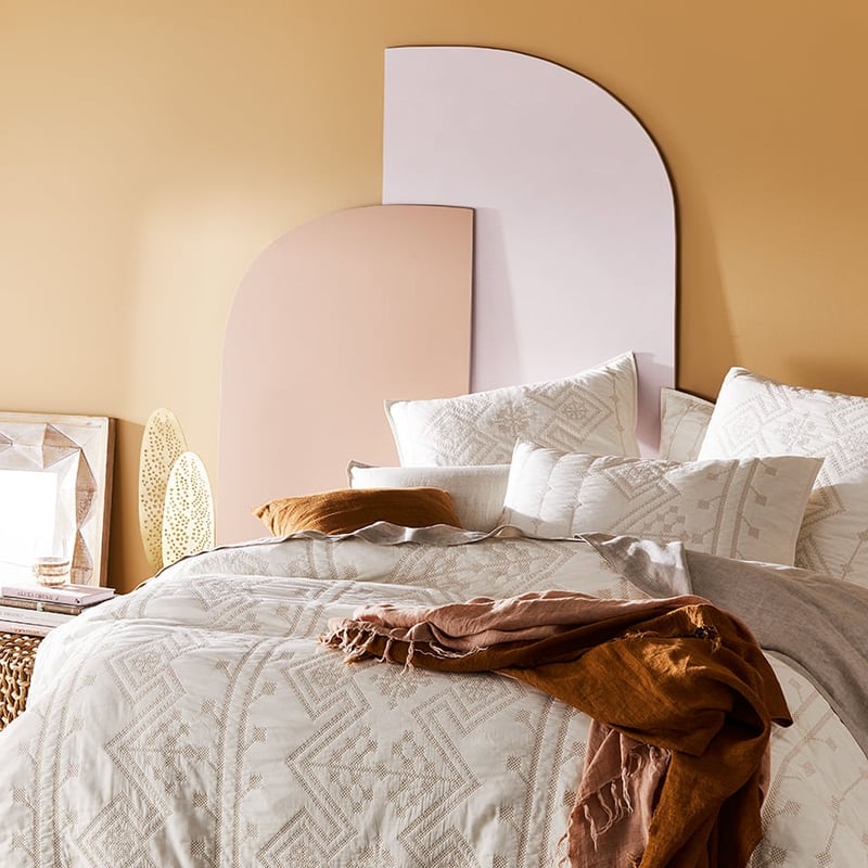 Aries Vanilla Quilted Quilt Cover Separates