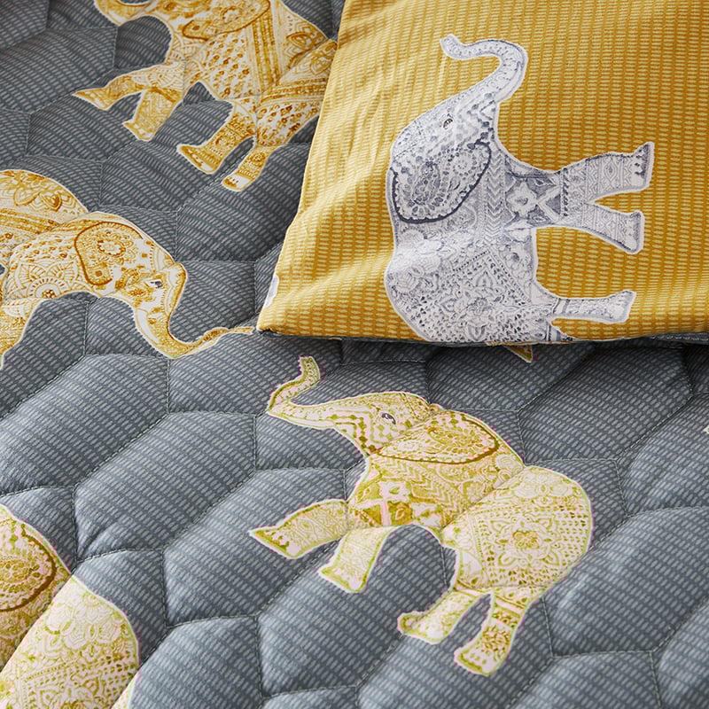 Mali Mustard Quilted Quilt Cover Separates
