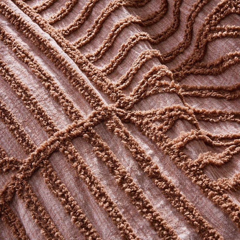 Kian Chenille Clay Quilt Cover Separates