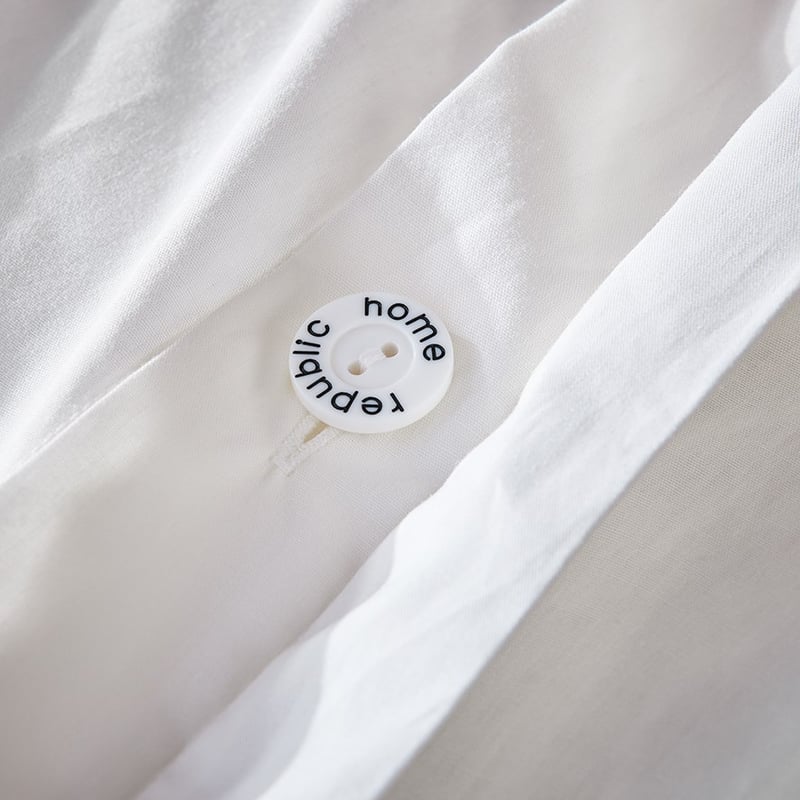 Kian Chenille Off White Quilt Cover Separates