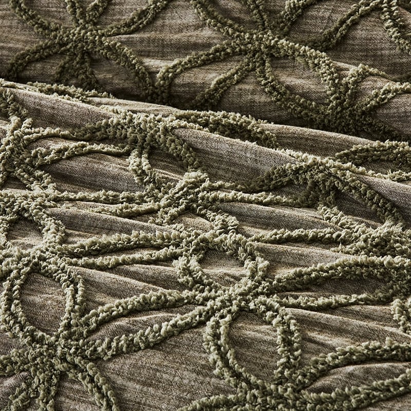 Barossa Chenille Olive Quilt Cover Separates