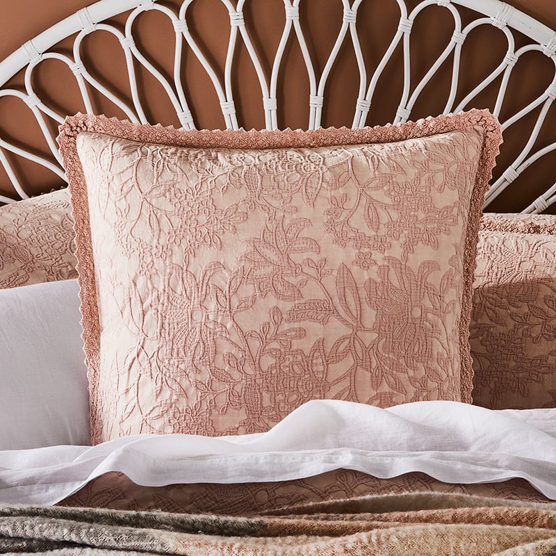 Giselle Matelasse Blush Quilt Cover Separates