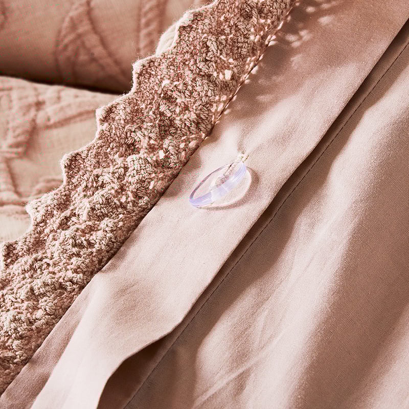 Giselle Matelasse Blush Quilt Cover Separates