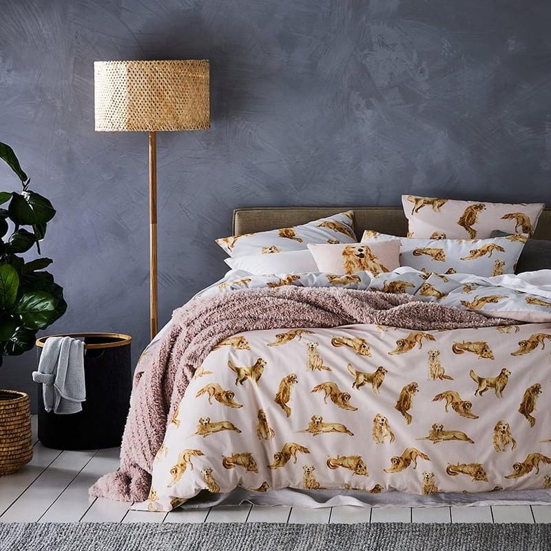 Sunny Queen Grey Quilt Cover Set + Separates